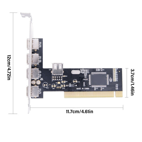 Scheda di espansione USB 2.0, adattatore a 5 porte per computer desktop 2