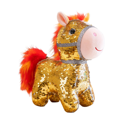 Iriserende Pony Plysfigur 7 tommer