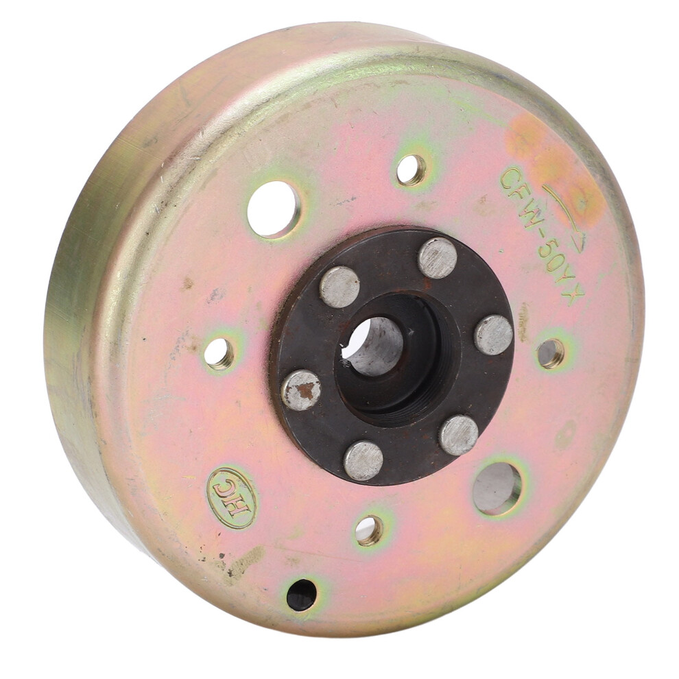 Stator Flywheel, Magneto Flywheel Rotor Temperature Resistance Long Service Life Steel Alloy For Gy6 50 60 80Cc Go Karts Scooters Atv Utv Motorcycles 9071309021219
