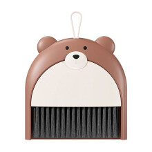Small Broom Dustpan Set Cartoon Teddy Bear Household Desktop Garbage Shovel Small Dustpan Mini Foldable