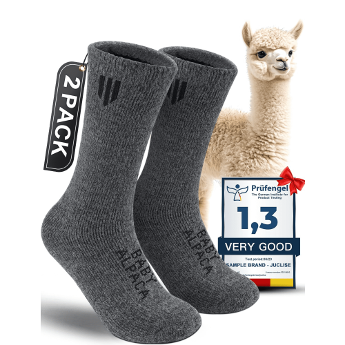 Alpackaullstrumpor Unisex Tjocka Termosockor Vinter