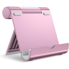 Adjustable Foldable Tablet Stand for iPad/iPad Pro/Air/Mini, Galaxy Tab A8/A7 Lite/S8/S7, Kindle, Phones (4-13"), Silver