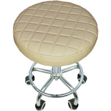 Housse ronde pour tabouret de bar imperméable rembourrée en PU 12" x 2"
