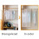 Kledingtas van PEVA, transparant, met ritssluiting, 90x60x50cm 4
