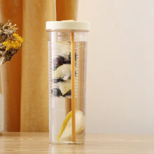 Bouteille d'eau avec filtre intégré - Gobelet portable transparent en polycarbonate, conception anti-fuite pour thé/café, utilisation