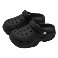Tofflor för kvinnor, träskor kvinnor män unisex andningsbara vardagsskor lätta, mjuka plattformsandaler, damtofflor, Z04 svart, 8.5
