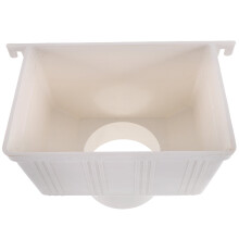 Downspout Adapter Rainwater Gutter Connector Plastic White 1 Set