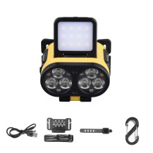 Wiederaufladbare LED-Stirnlampe, verstellbar, wasserdicht, für den Außenbereich