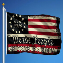 Amerikansk hageflagg 250-årsjubileum 61,5 x 101 cm