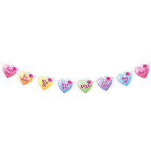 1 Set Valentinstags-Geburtstagsdeko: Glitzerbanner, Herz-Cupcake-Topper, Folienballon – Für alle Feierlichkeiten geeignet
