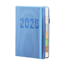Agenda hebdomadaire/mensuel 2026 à couverture rigide, 12 mois, avec onglets et papier épais 80 g/m², 21,5 x 14,5 cm