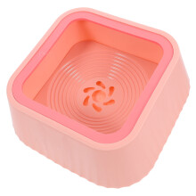 Anti Spill Cat Water Bowl Pink ABS Material for Cats and Small Dogs