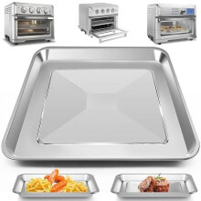 Air Fryer Tray Replacement for Cuisinart TOA-60/65/70, 12.2"x11", Non-stick Mesh Steel Basket, Dishwasher Safe