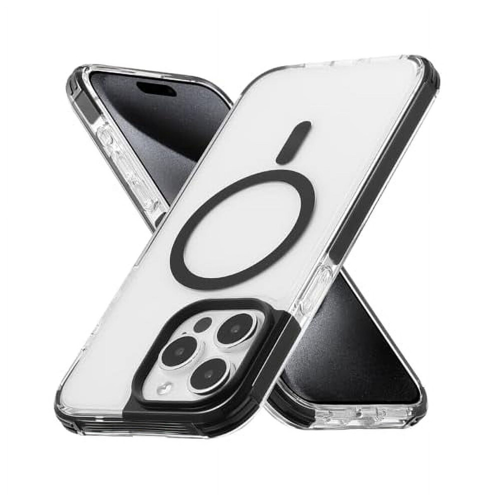 Fu1999 Bumper Case For Iphone 15 Pro Max – Magsafe-Compatible, 15Ft Drop Resistant, Anti-Yellowing, Clear Shockproof Back Cover 9425574114419