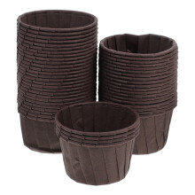 Adorable Coffee Paper Cupcake Liners with Rolled Edge Design for Themed Parties and Special Occasions 50pcs