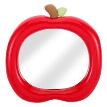 Kompakti punainen meikkipeili työpöydälle, kevyt, kannettava, tukevalla jalustalla kotiin