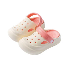 Toddler Slippers – Garden Clogs, Water Shoes, Indoor/Outdoor Beach Wear, Arch Support, Closed Toe, for Boys & Girls, Pink, Size 7–8 Years