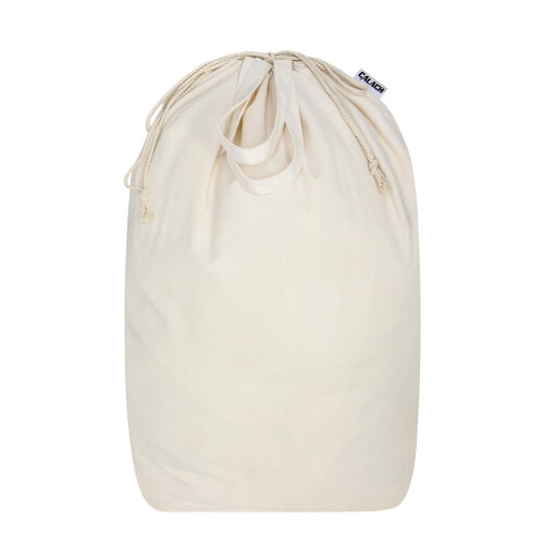 Forro de lona bege para cesto de roupa suja, 35 x 35 cm (13,8 x 13,8 polegadas)