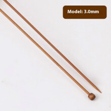 Snáthaidí Cniotála Adhmaid 3.0mm Díreach Aonphointe 1 Péire