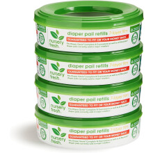 YANTONG Refill Rings for Diaper Genie and Munchkin Diaper Pails, Holds up to 1,088 Newborn Diapers, 4 Pack