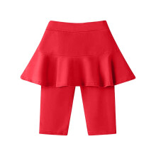 Girls Leggings,Pants Knee Length Ruffle Skirt Stretchy Athletic Clothing Pants for Girls,Leggings for Girls,RD2,6-7 Years