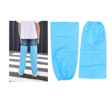 Blauwe elastische beenbeschermers voor bescherming buitenshuis (1 paar)