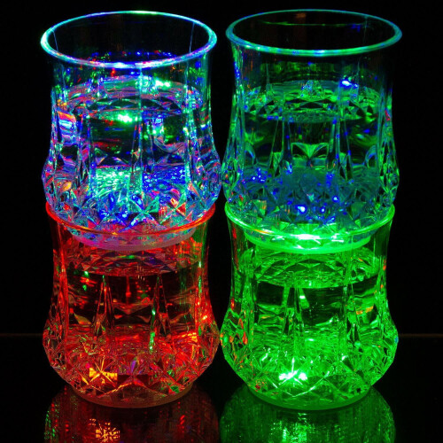 LED brýle, vícebarevné svítící sklenice, 2 kusy 2