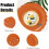 23 cm orangea, vågiga engångstallrikar av papper (50-pack) 4