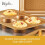 Curry Nonstick Bakeware Toaster Oven Set - 4 Piece Copper Brown 5