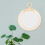 Miroir mural en osier beige 33 x 26,5 cm 5