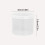 2 Pcs round Plastic Box Organizer, Transparent Storage Container for Swabs, Toothpicks, Coffee Cups, Small Tools 3