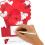 Pop Up Valentine's Card Red Heart Bouquet Design 1 PC 6