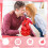 Pop Up Valentine's Card Red Heart Bouquet Design 1 PC 7