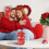 Pop Up Valentine's Card Red Heart Bouquet Design 1 PC 8
