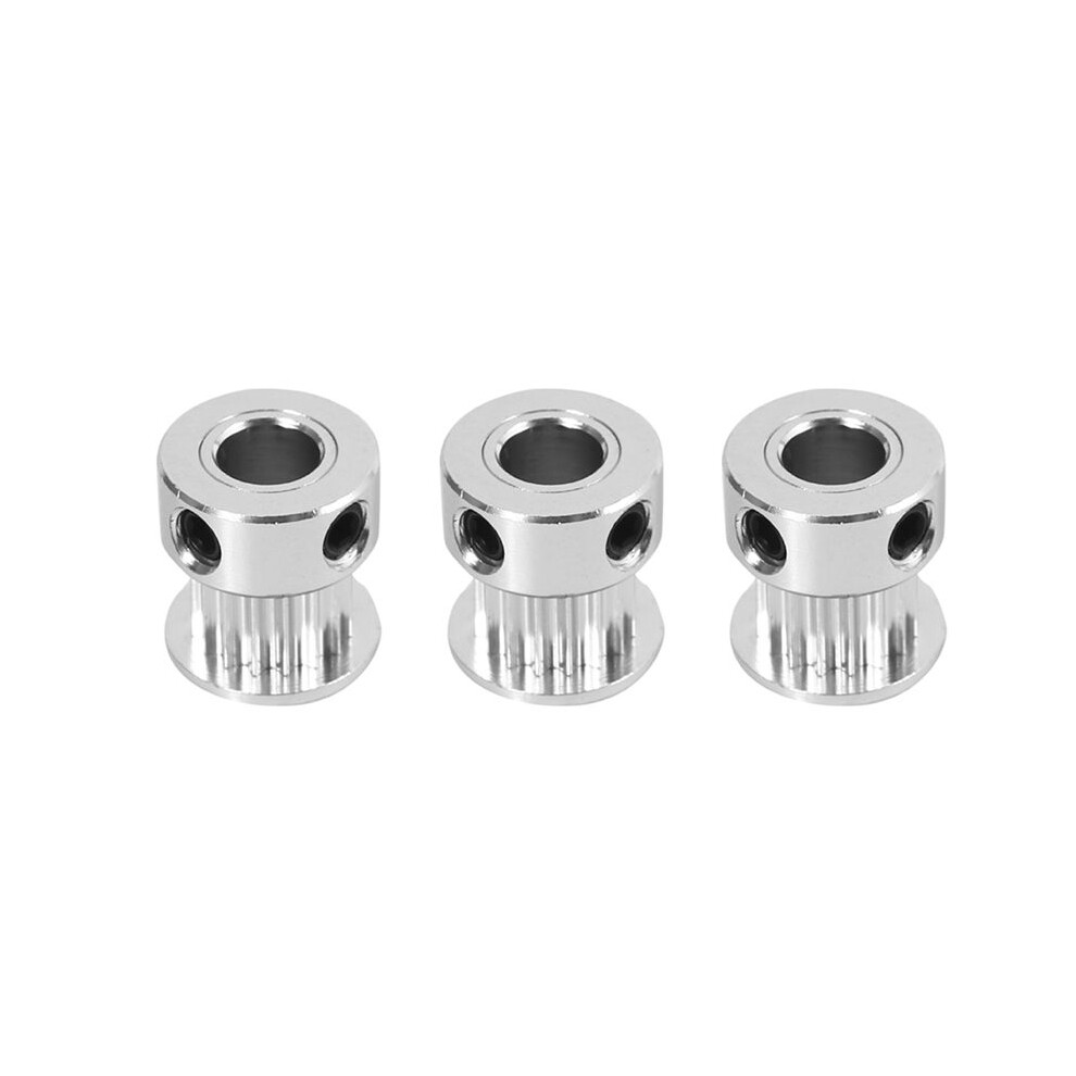 3X Aluminum Gt2 16 Teeth 6Mm Bore Timing Belt Pulley Flange Synchronous Wheel For 3D Printer 6034087672199