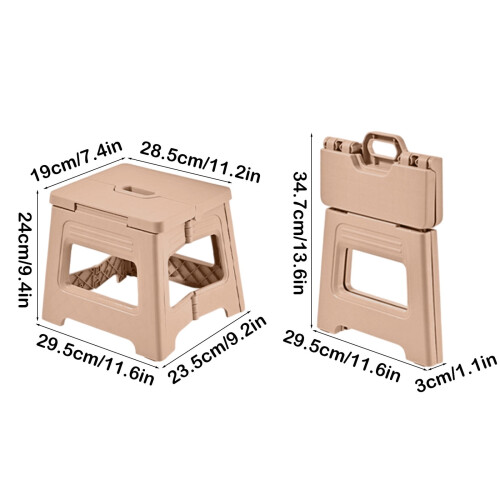 Plastic Folding Stool Outdoor Portable 1 Piece 1