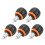 5PCS Exercise Bike Pull Pin Spring Knob Iron Plastic Replacement Black & Orange 1