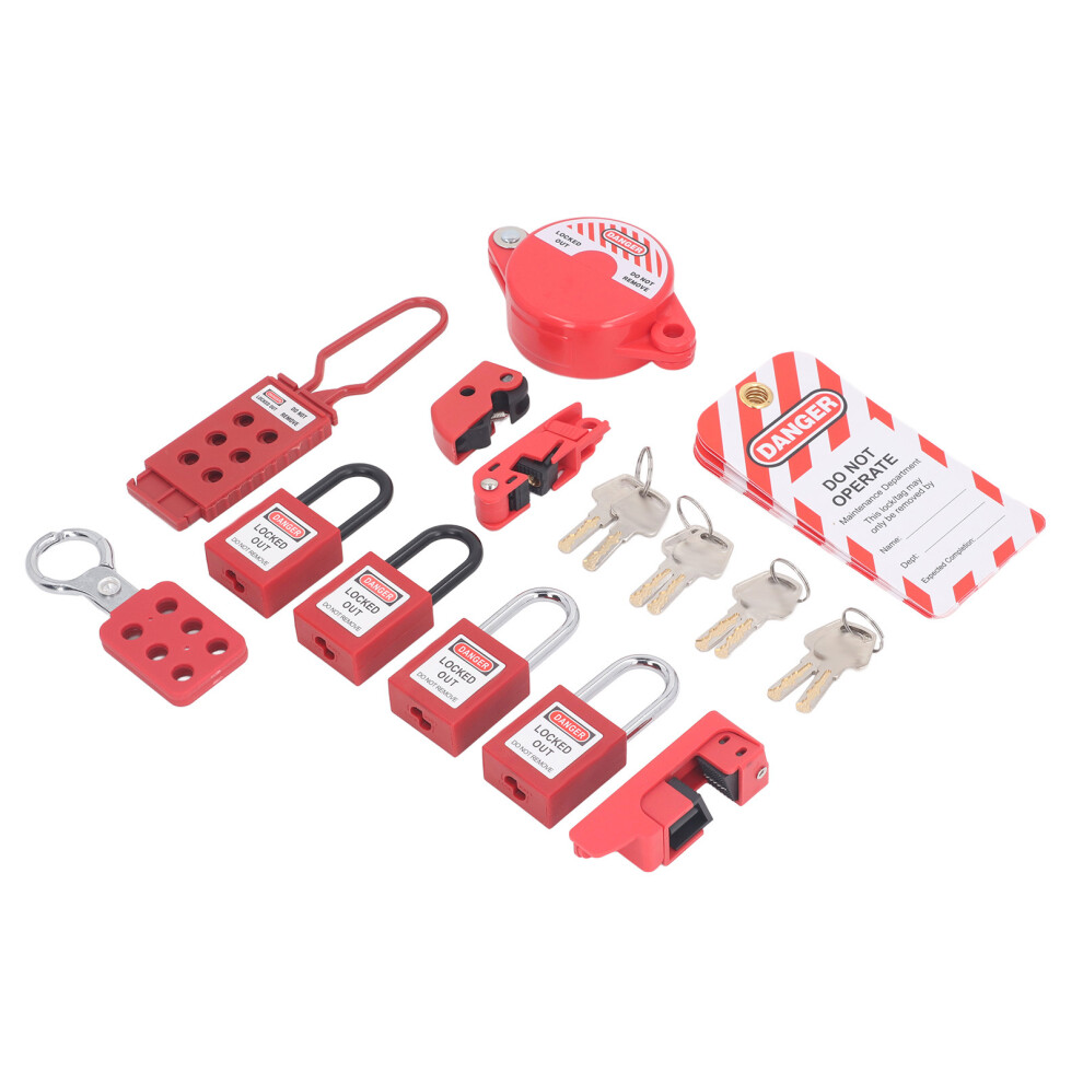 Lockout Tagout Kit With Padlocks For Electrical & Mechanical Equipment Safety 4691385899639