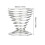 1PCS Stainless Steel Spring Wire Tray Egg Cups Holder Serving Cup Egg Tray for Egg (silver) 3