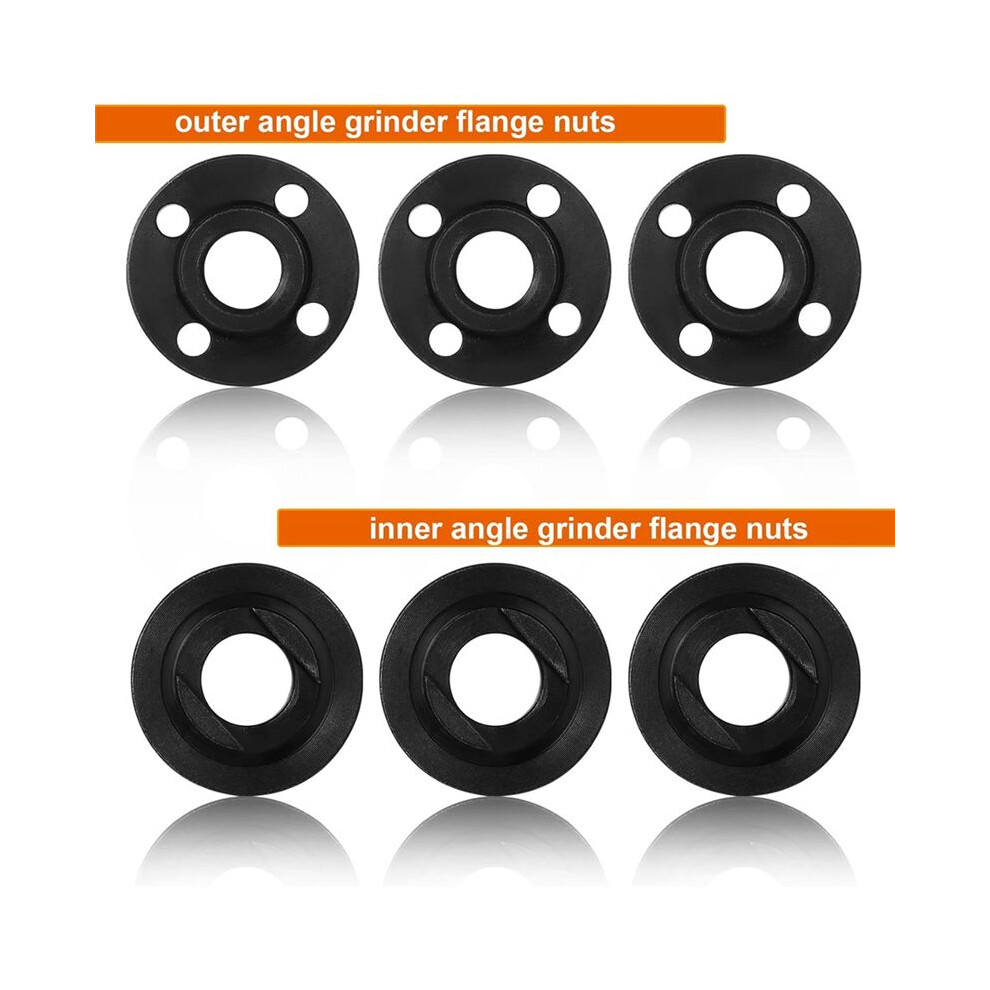 12Pcs Angle Grinder Flange Nuts 5/8Inch-11,With 2Pcs Spanner, Angle Grinder Flange Replacement Angle Grinder Attachments 4712295031930