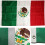 Mexiko-Flagge, gestickt, Nylon, 90 x 150 cm, mit Clips 2