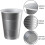 100x16oz sølv engangs plastikkrus 3