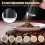 USB Rechargeable Electric Pepper Grinder, 6-Setting, LED Light, 110ml, One-Hand Operation – Compatible with Kitchen Essentials 4