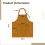 Delantal de lino Little Minds color café ajustable 4