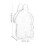 Clear Display Bag for Dolls Portable Protective Case with Hanging Chain 2
