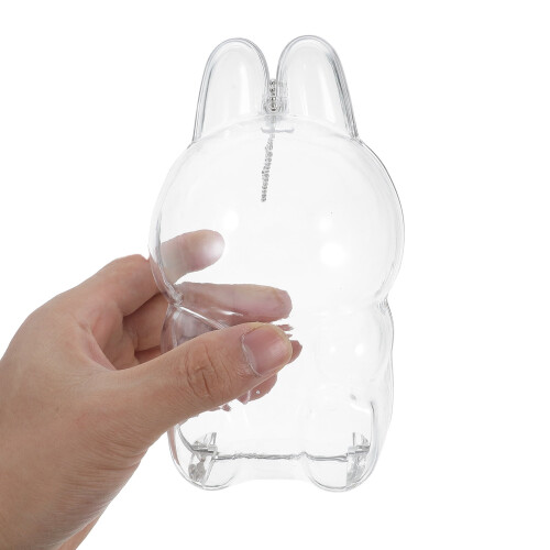 Clear Display Bag for Dolls Portable Protective Case with Hanging Chain 2
