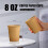 Brune kraftpapirkopper 8oz 180 stk. 2