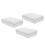 3Pcs Cake Packaging Box for Bakery White Tinplate Cookie Box 6