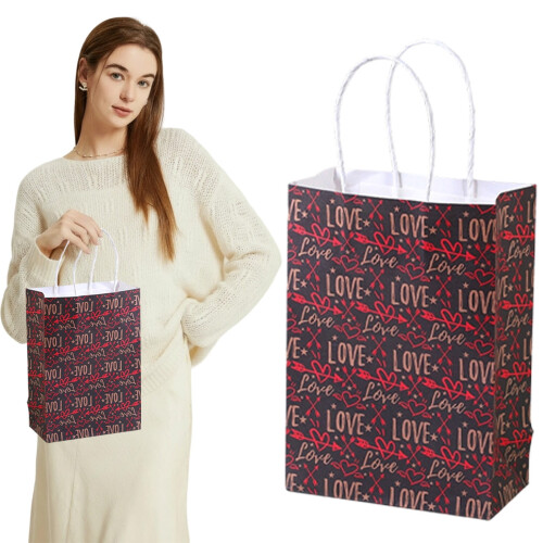 Heart Tote Bag Reusable Non-Woven 1 PC 1