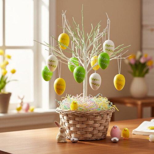 Easter Eggs Assorted Colors 6 Pcs 1